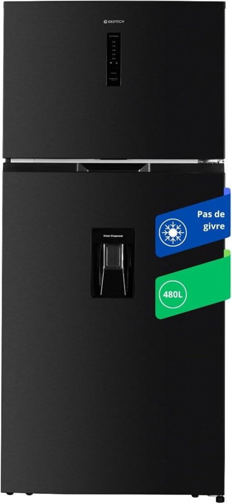 GEDTECH Réfrigérateur Américain Double Porte GDP480NFDX 480L avis