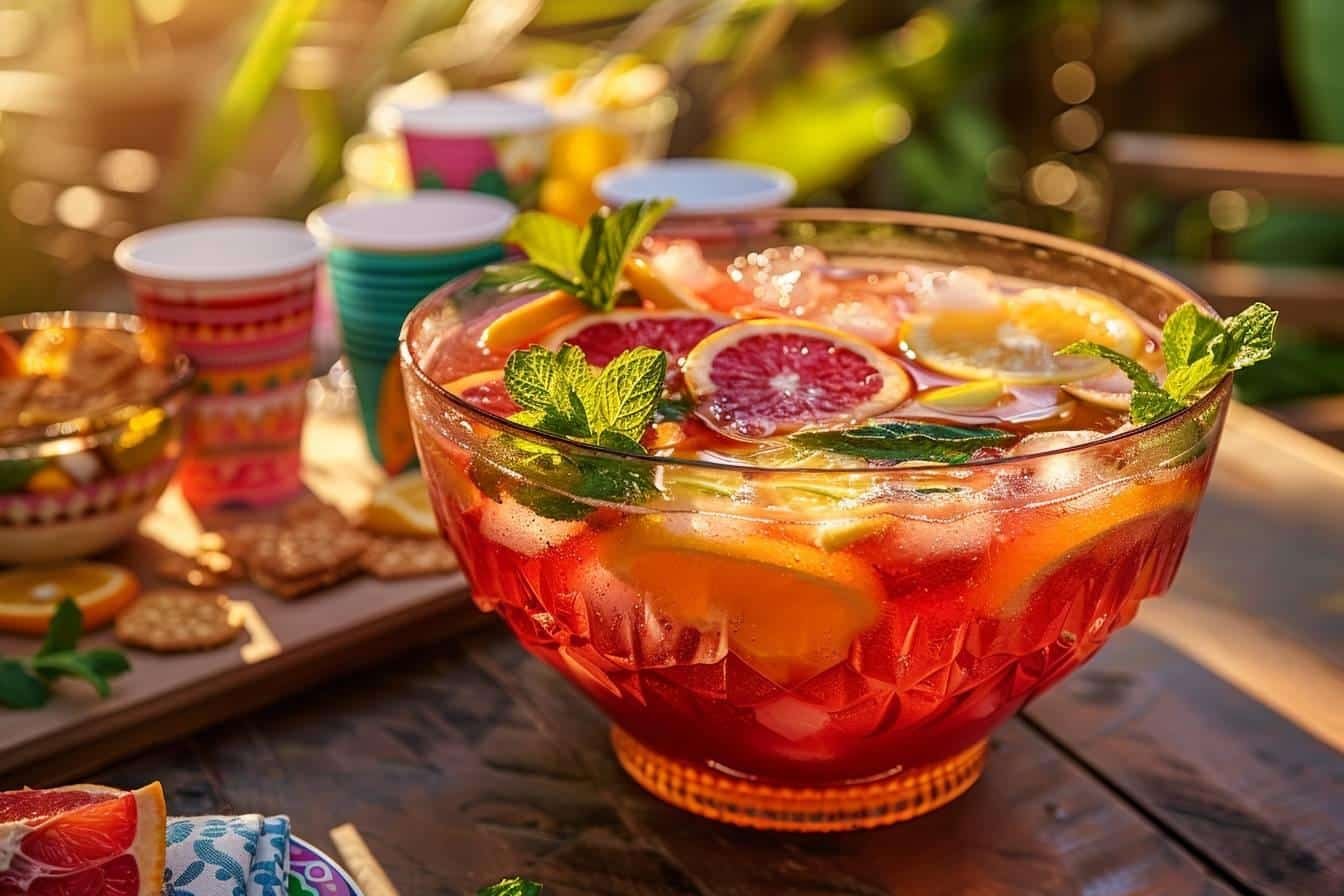 Recette punch 50 personnes : guide pratique pour réussir votre soirée