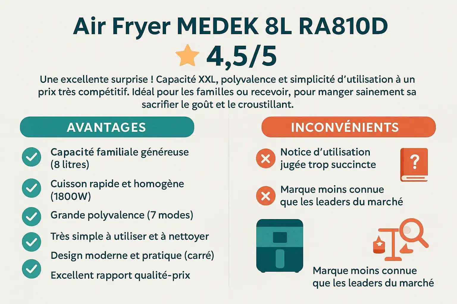 <strong>Air Fryer MEDEK 8L RA810D</strong> » /></p>
<p><img decoding=